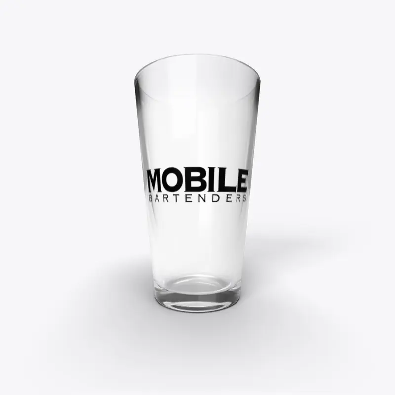 MB Pint Glass Black Logo