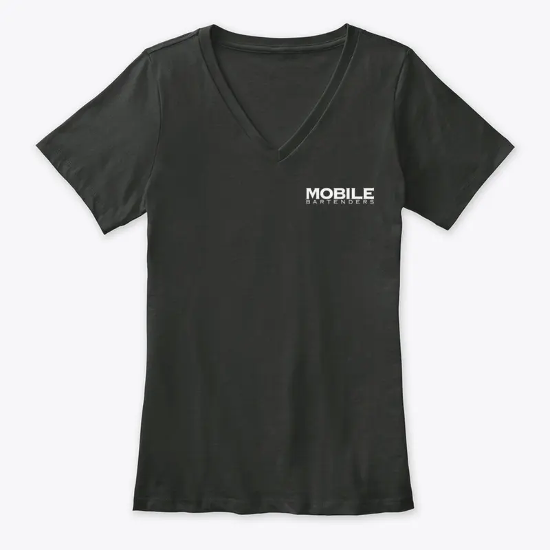 MB Womans Black V Neck